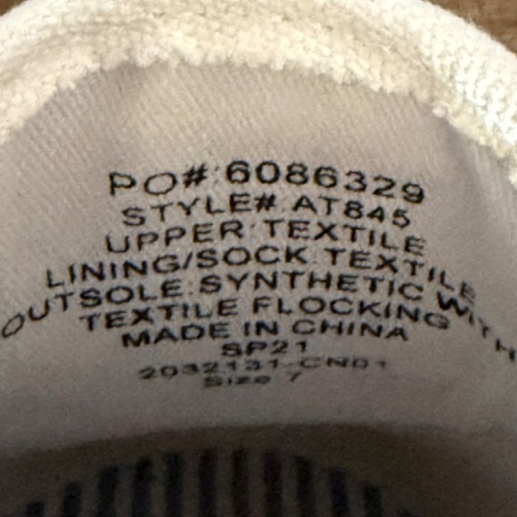 J.Crew Road Trip Women's Size 7 White Canvas Slip On Sneakers Shoes - Picture 9 of 9